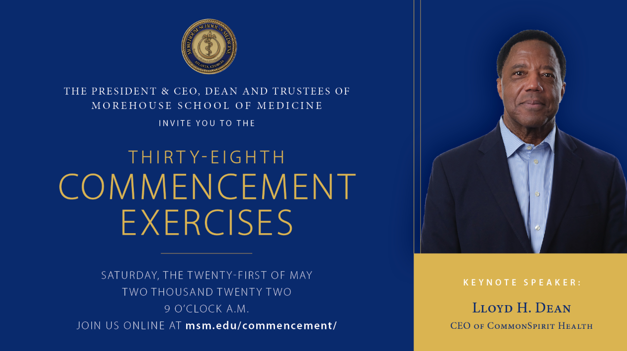 CommonSpirit Health's Lloyd H. Dean to Speak at Morehouse School of Medicine Commencement